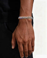 Moissanite Cuban Link Bracelet 14K Gold (ALL SIZES) - White Gold 10MM