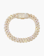 Moissanite Cuban Link Bracelet 14K Gold (ALL SIZES) - Yellow Gold 10MM