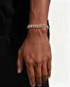 Moissanite Cuban Link Bracelet 14K Gold (ALL SIZES) - Yellow Gold 10MM
