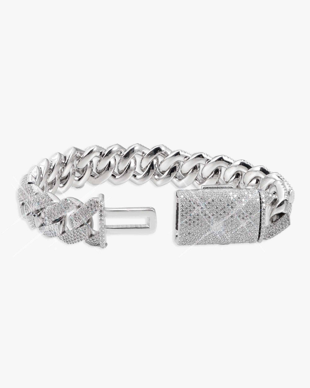 Moissanite Cuban Link Bracelet 14K Gold (ALL SIZES) - 15MM