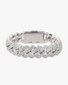 Moissanite Cuban Link Bracelet 14K Gold (ALL SIZES) - 15MM