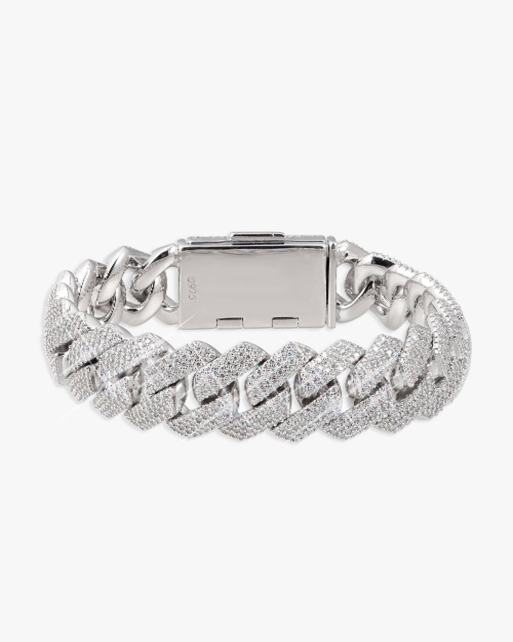 Moissanite Cuban Link Bracelet 14K Gold (ALL SIZES) - 15MM