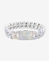 Moissanite Cuban Link Bracelet 14K Gold (ALL SIZES) - White Gold 15MM