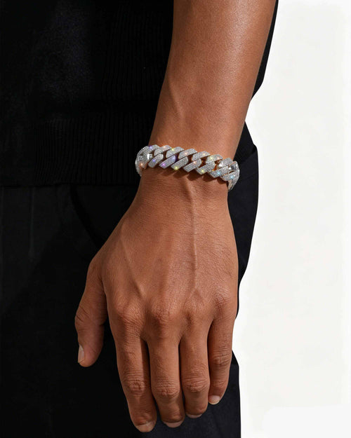 Moissanite Cuban Link Bracelet 14K Gold (ALL SIZES)