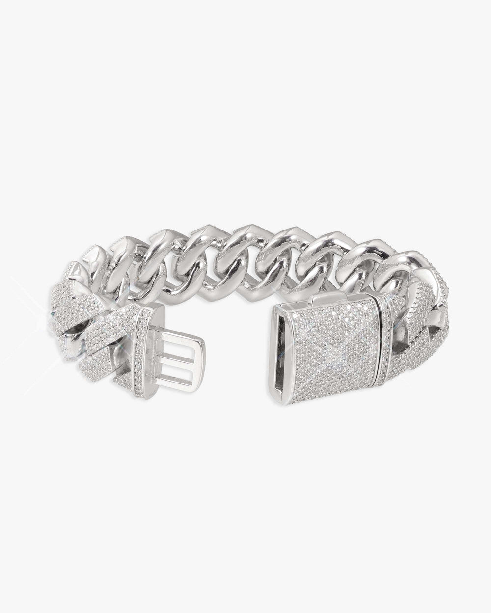 Moissanite Cuban Link Bracelet 14K Gold (ALL SIZES) - 20MM
