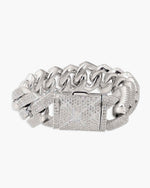 Moissanite Cuban Link Bracelet 14K Gold (ALL SIZES) - 20MM