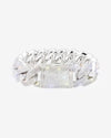 Moissanite Cuban Link Bracelet 14K Gold (ALL SIZES) - White Gold 20MM