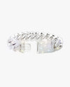 Moissanite Cuban Link Bracelet 14K Gold (ALL SIZES) - White Gold 20MM