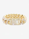 Moissanite Cuban Link Bracelet 14K Gold (ALL SIZES) - Yellow Gold 20MM