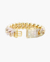 Moissanite Cuban Link Bracelet 14K Gold (ALL SIZES) - Yellow Gold 20MM