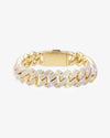 Moissanite Cuban Link Bracelet 14K Gold (ALL SIZES) - Yellow Gold 15MM