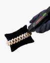 Moissanite Cuban Link Bracelet 14K Gold (ALL SIZES) - Yellow Gold 15MM