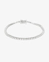 Moissanite Tennis Bracelet 14K Gold (ALL SIZES) - White Gold 2MM