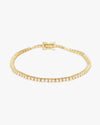 Moissanite Tennis Bracelet 14K Gold (ALL SIZES) - Yellow Gold 2MM