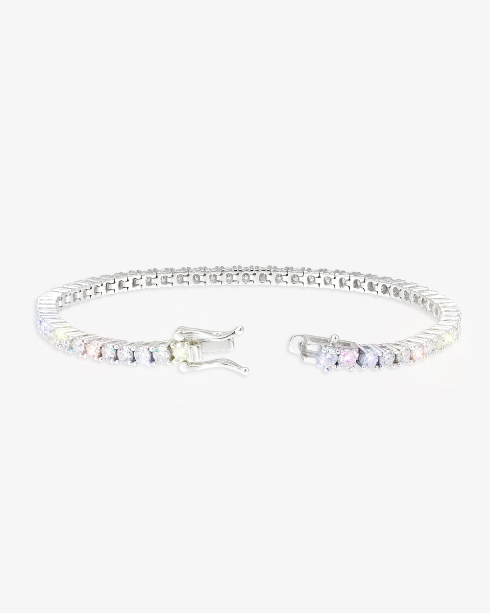 Moissanite Tennis Bracelet 14K Gold (ALL SIZES) - White Gold 3MM