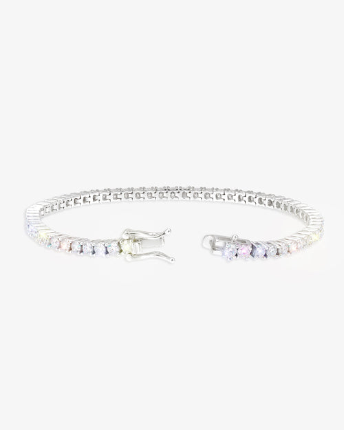 s925 moissanite tennis bracelet 14k gold 3mm white clasp new