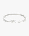 Moissanite Tennis Bracelet 14K Gold (ALL SIZES) - White Gold 3MM