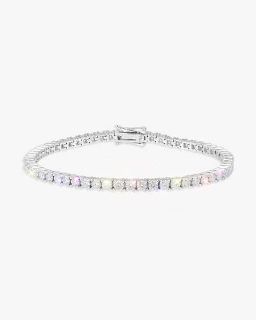 s925 moissanite tennis bracelet 14k gold 3mm white main newest