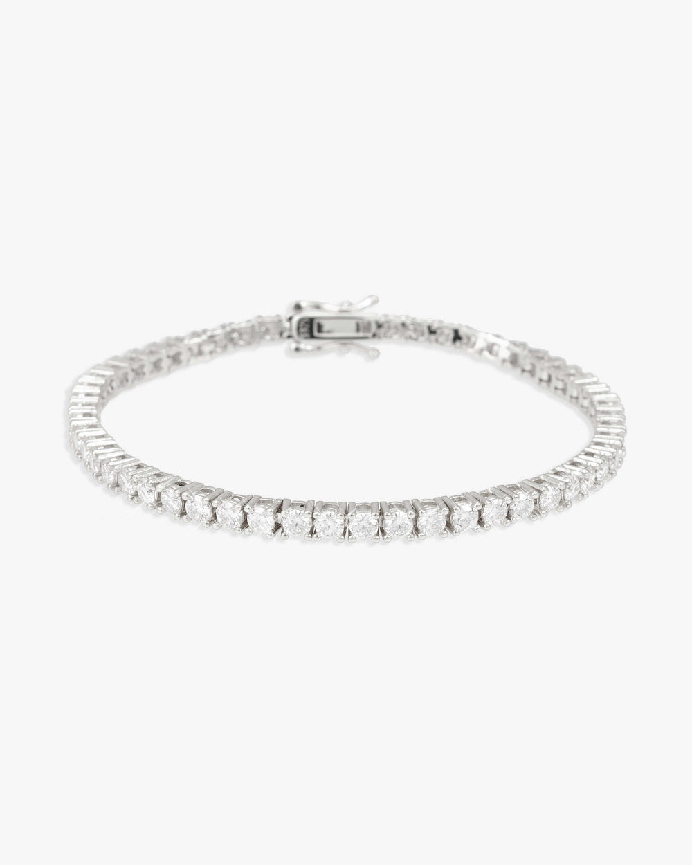Moissanite Tennis Bracelet 14K Gold (ALL SIZES) - White Gold 3MM