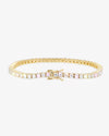 Moissanite Tennis Bracelet 14K Gold (ALL SIZES) - Yellow Gold 3MM