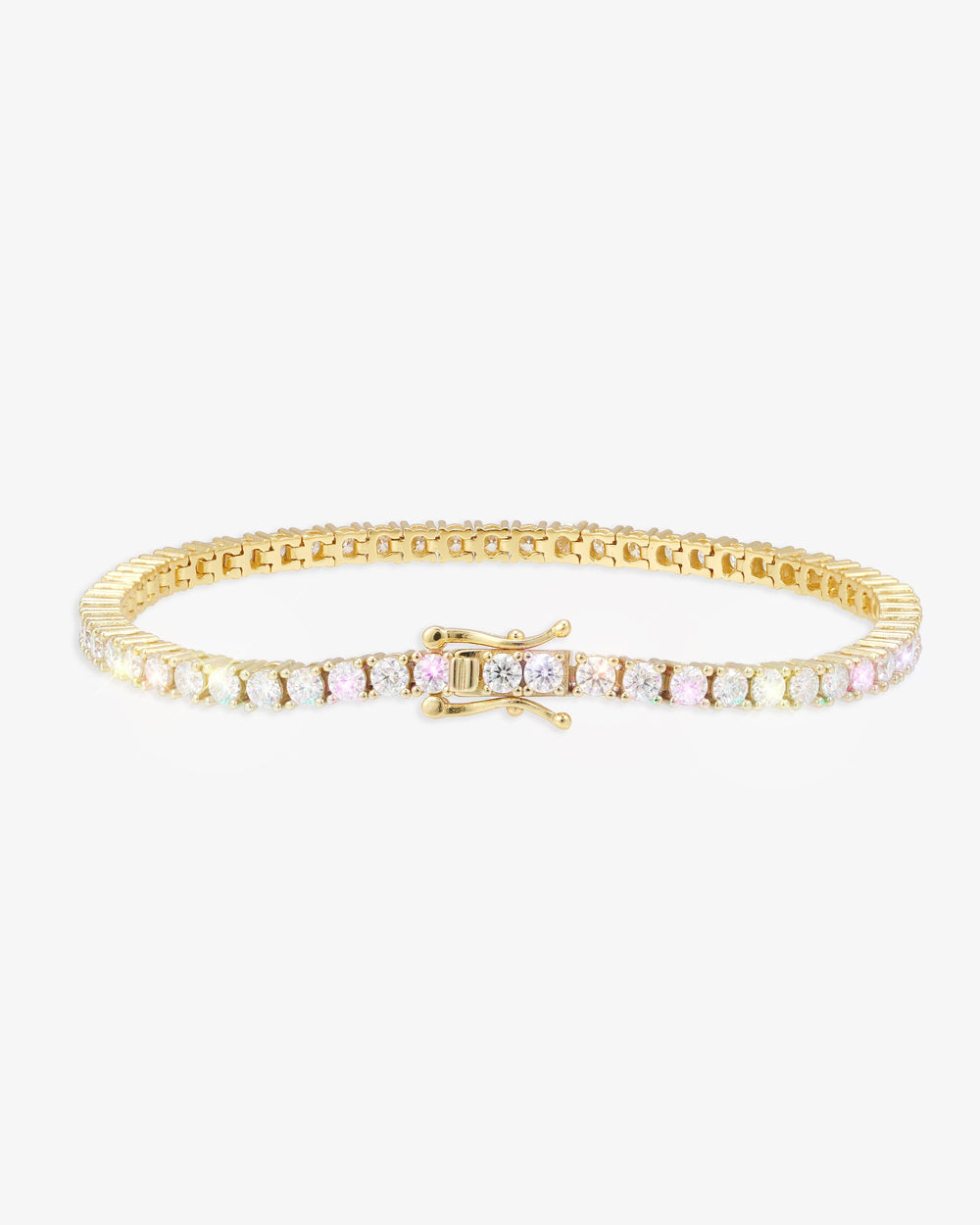 Moissanite Tennis Bracelet 14K Gold (ALL SIZES) - Yellow Gold 3MM