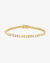 Moissanite Tennis Bracelet 14K Gold (ALL SIZES) - Yellow Gold 3MM