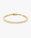 Moissanite Tennis Bracelet 14K Gold (ALL SIZES) - Yellow Gold 3MM