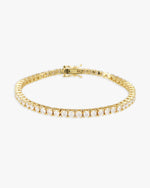 Moissanite Tennis Bracelet 14K Gold (ALL SIZES) - Yellow Gold 3MM