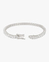 Moissanite Tennis Bracelet 14K Gold (ALL SIZES) - White Gold 4MM