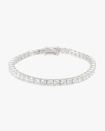 Moissanite Tennis Bracelet 14K Gold (ALL SIZES) - White Gold 4MM
