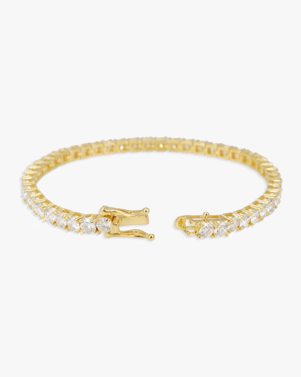 Moissanite Tennis Bracelet 14K Gold (ALL SIZES) - Yellow Gold 4MM