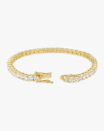Moissanite Tennis Bracelet 14K Gold (ALL SIZES) - Yellow Gold 4MM