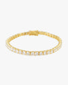 Moissanite Tennis Bracelet 14K Gold (ALL SIZES) - Yellow Gold 4MM