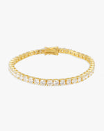 Moissanite Tennis Bracelet 14K Gold (ALL SIZES) - Yellow Gold 4MM