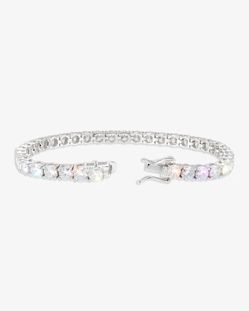 s925 moissanite tennis bracelet 14k gold icecartel 5mm white clasp new