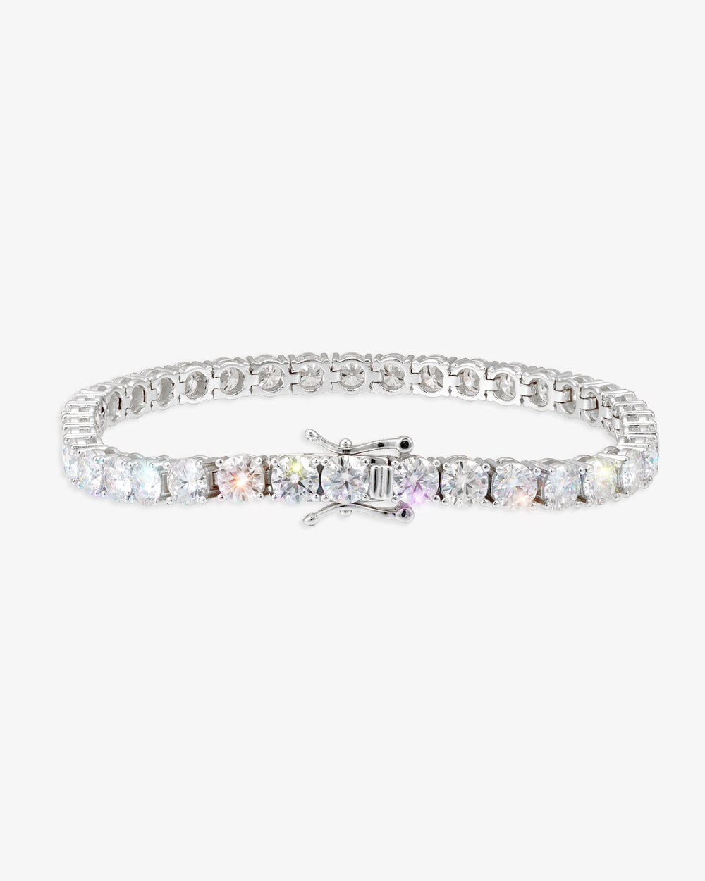 Moissanite Tennis Bracelet 14K Gold (ALL SIZES) - White Gold 5MM