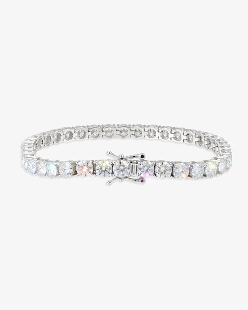 s925 moissanite tennis bracelet 14k gold icecartel 5mm white lock new
