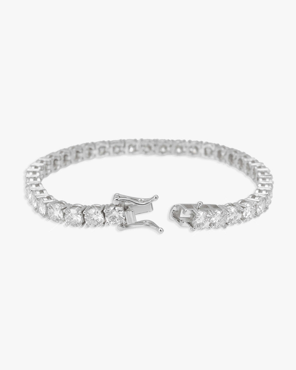 Moissanite Tennis Bracelet 14K Gold (ALL SIZES) - White Gold 5MM