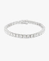 Moissanite Tennis Bracelet 14K Gold (ALL SIZES) - White Gold 5MM