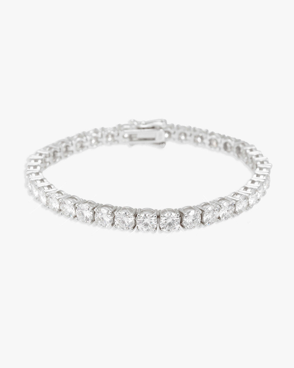 Moissanite Tennis Bracelet 14K Gold (ALL SIZES) - White Gold 5MM