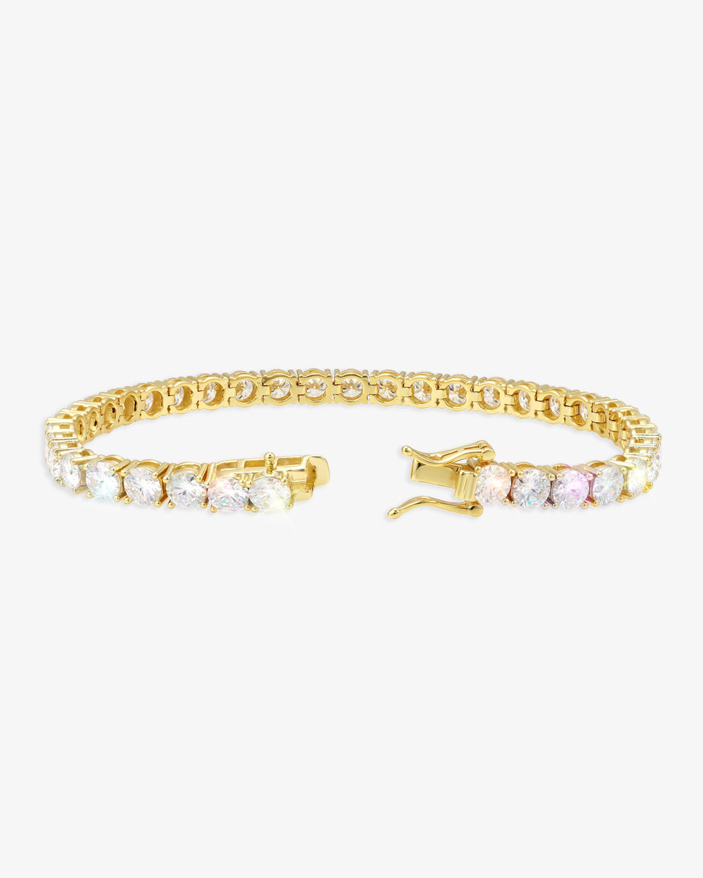 Moissanite Tennis Bracelet 14K Gold (ALL SIZES) - Yellow Gold 5MM