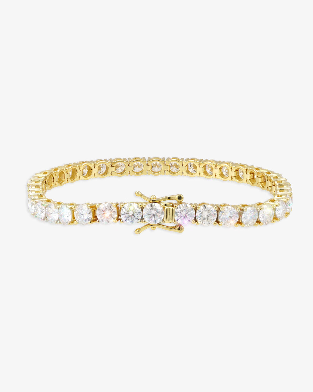 Moissanite Tennis Bracelet 14K Gold (ALL SIZES) - Yellow Gold 5MM