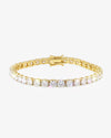 Moissanite Tennis Bracelet 14K Gold (ALL SIZES) - Yellow Gold 5MM