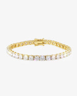 Moissanite Tennis Bracelet 14K Gold (ALL SIZES) - Yellow Gold 5MM