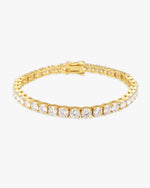 Moissanite Tennis Bracelet 14K Gold (ALL SIZES) - Yellow Gold 5MM