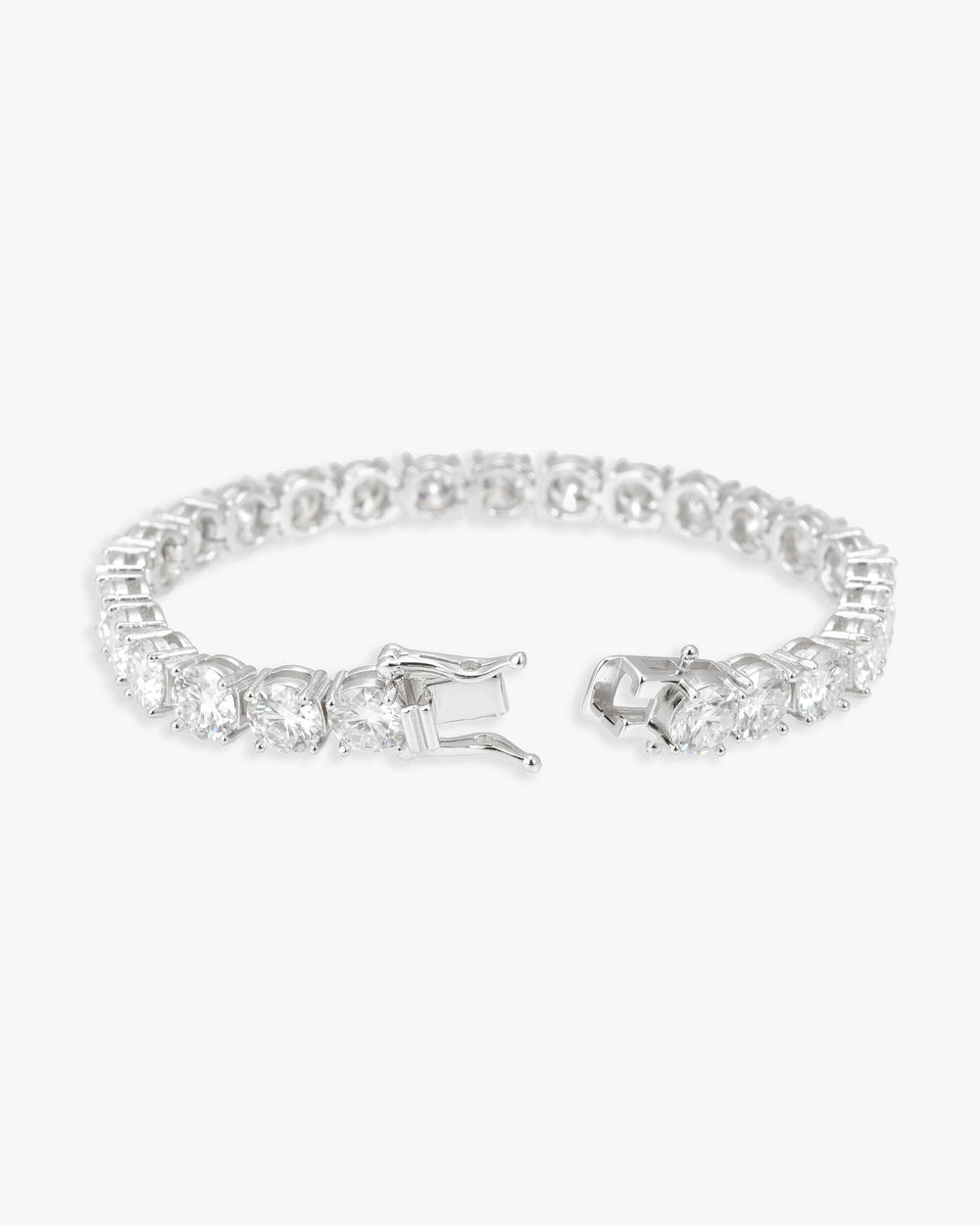 Moissanite Tennis Bracelet 14K Gold (ALL SIZES) - White Gold 6MM