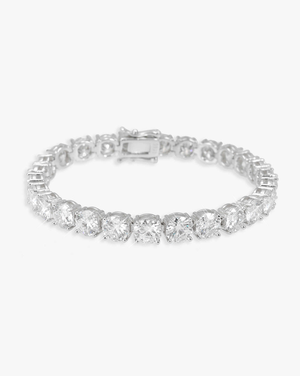 Moissanite Tennis Bracelet 14K Gold (ALL SIZES) - White Gold 6MM