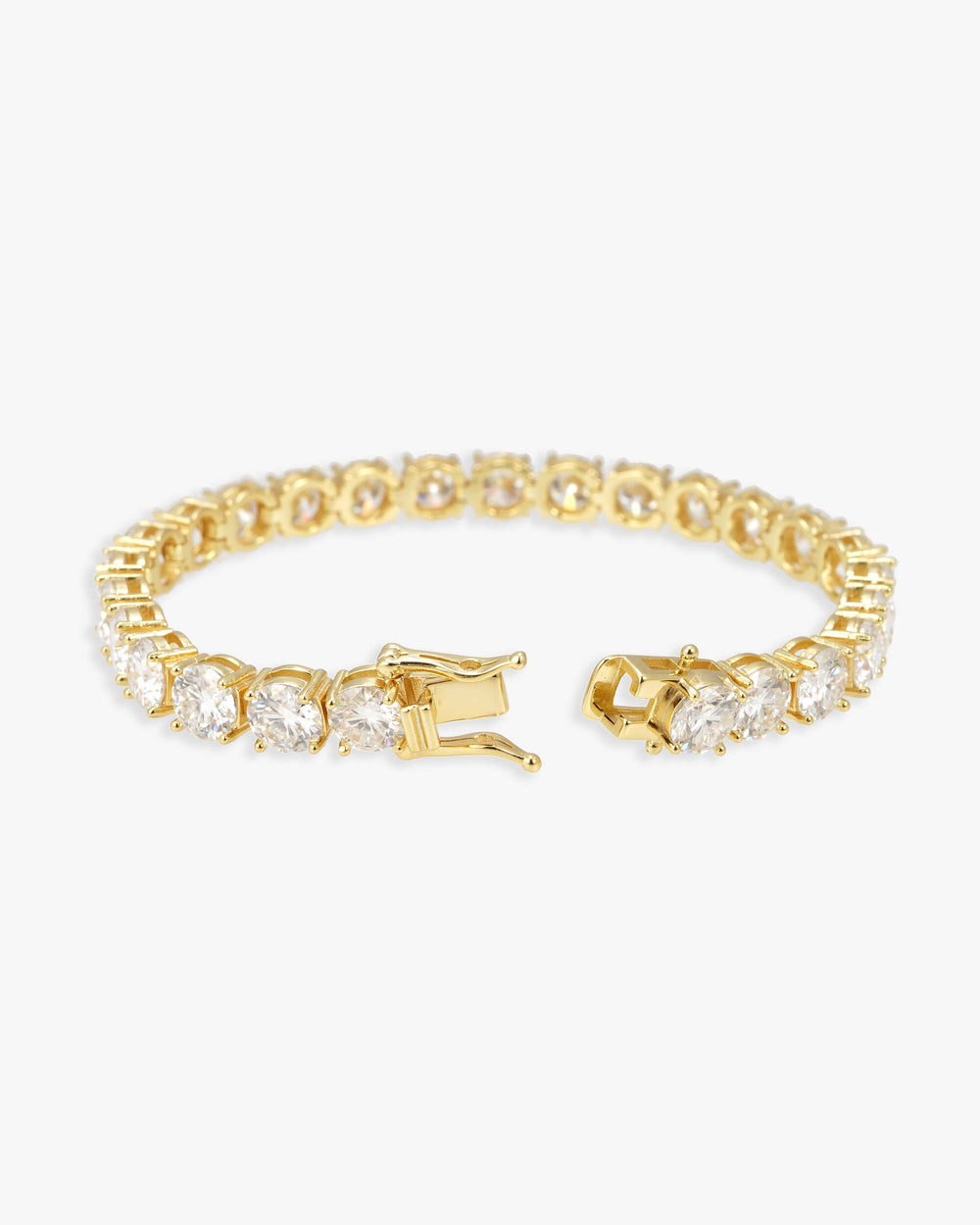 Moissanite Tennis Bracelet 14K Gold (ALL SIZES) - Yellow Gold 6MM