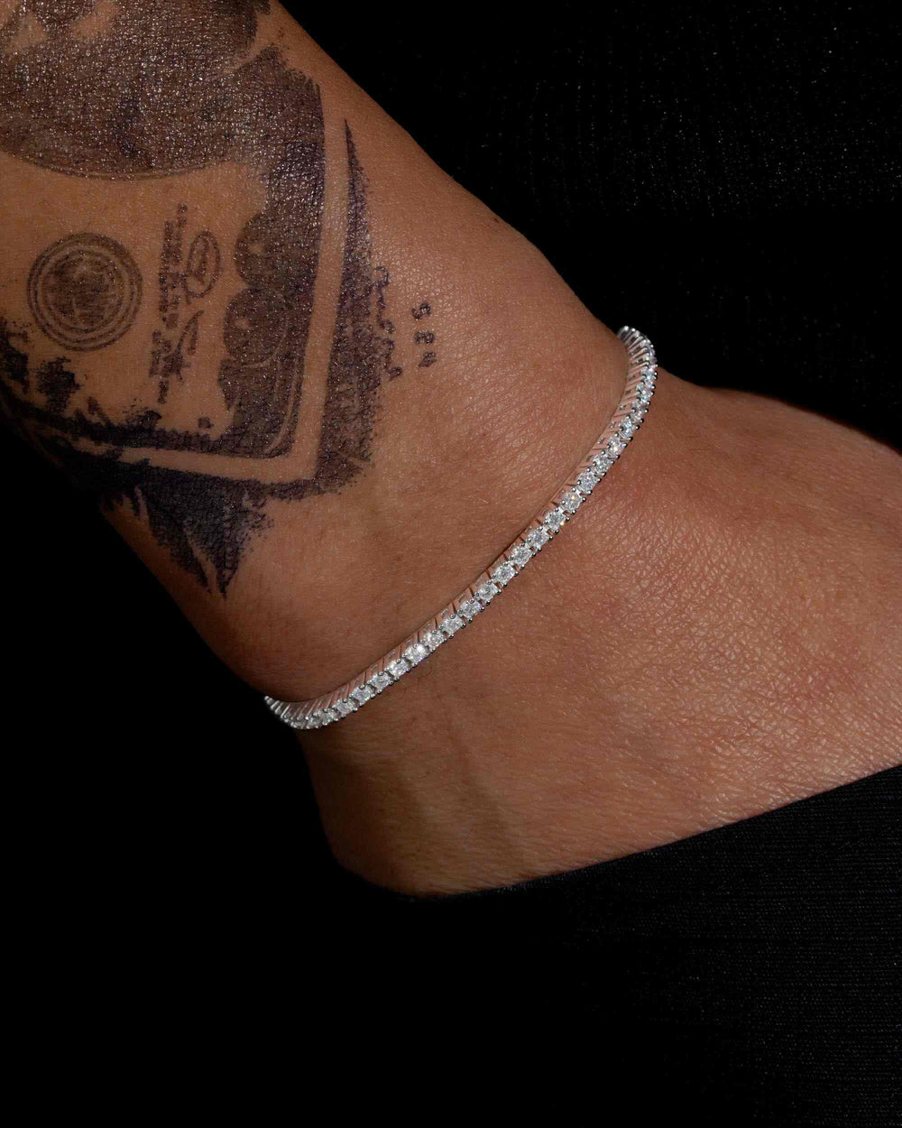 Moissanite Tennis Bracelet 14K Gold (ALL SIZES) - White Gold 2MM