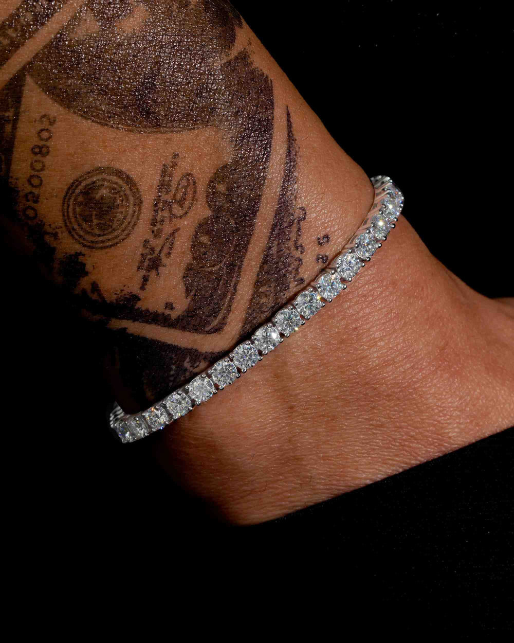 Moissanite Tennis Bracelet 14K Gold (ALL SIZES) - White Gold 5MM